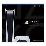 Sony PlayStation 5 Digital Edition CFI-1200A - 8K and 4K HDR Output - 825GB SSD - Ultra-Fast Performance - White