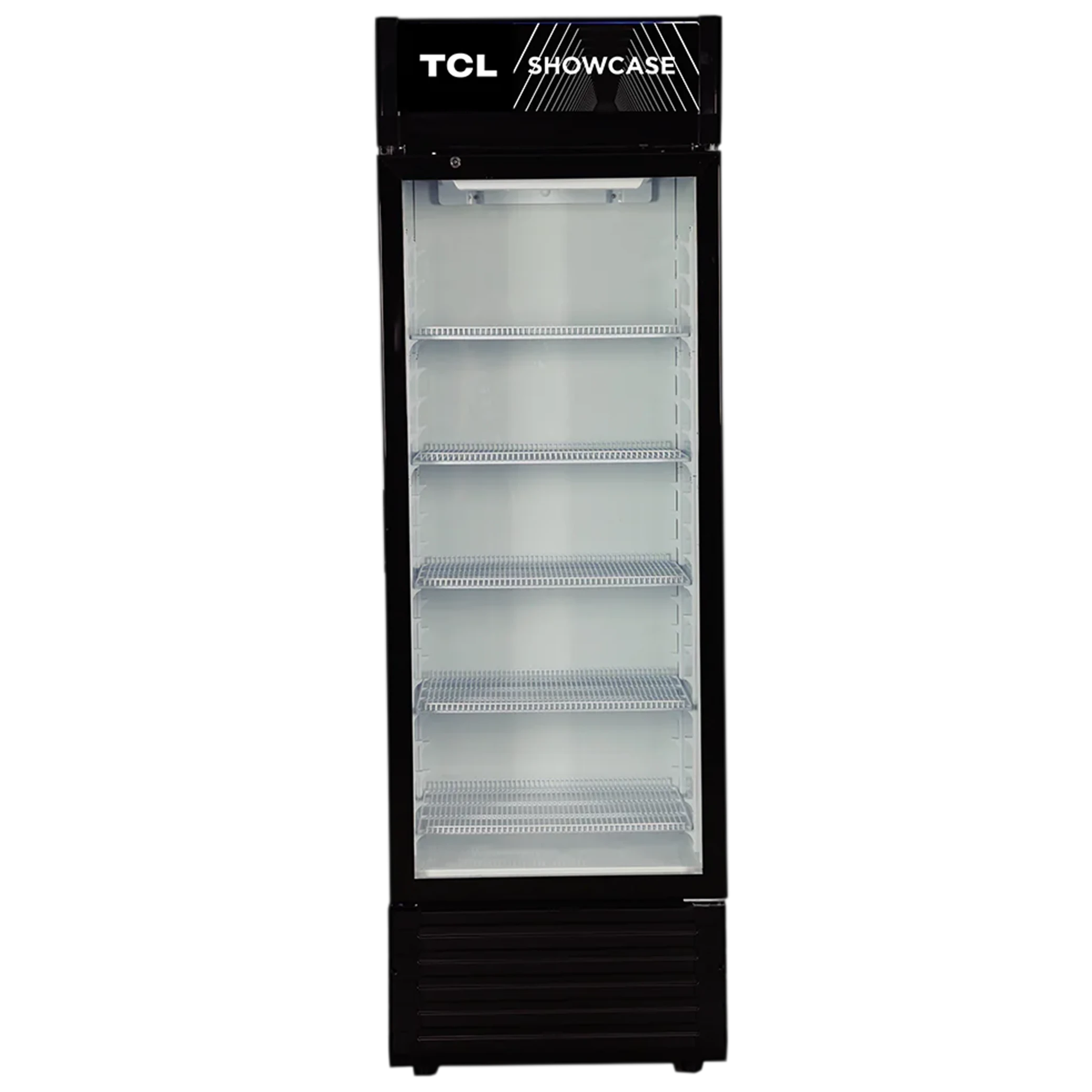 TCL Showcase Refrigerator FLB399SCB - Digital Control with Display - 300 L - 12 ft - Double Layer Glass Door - Black