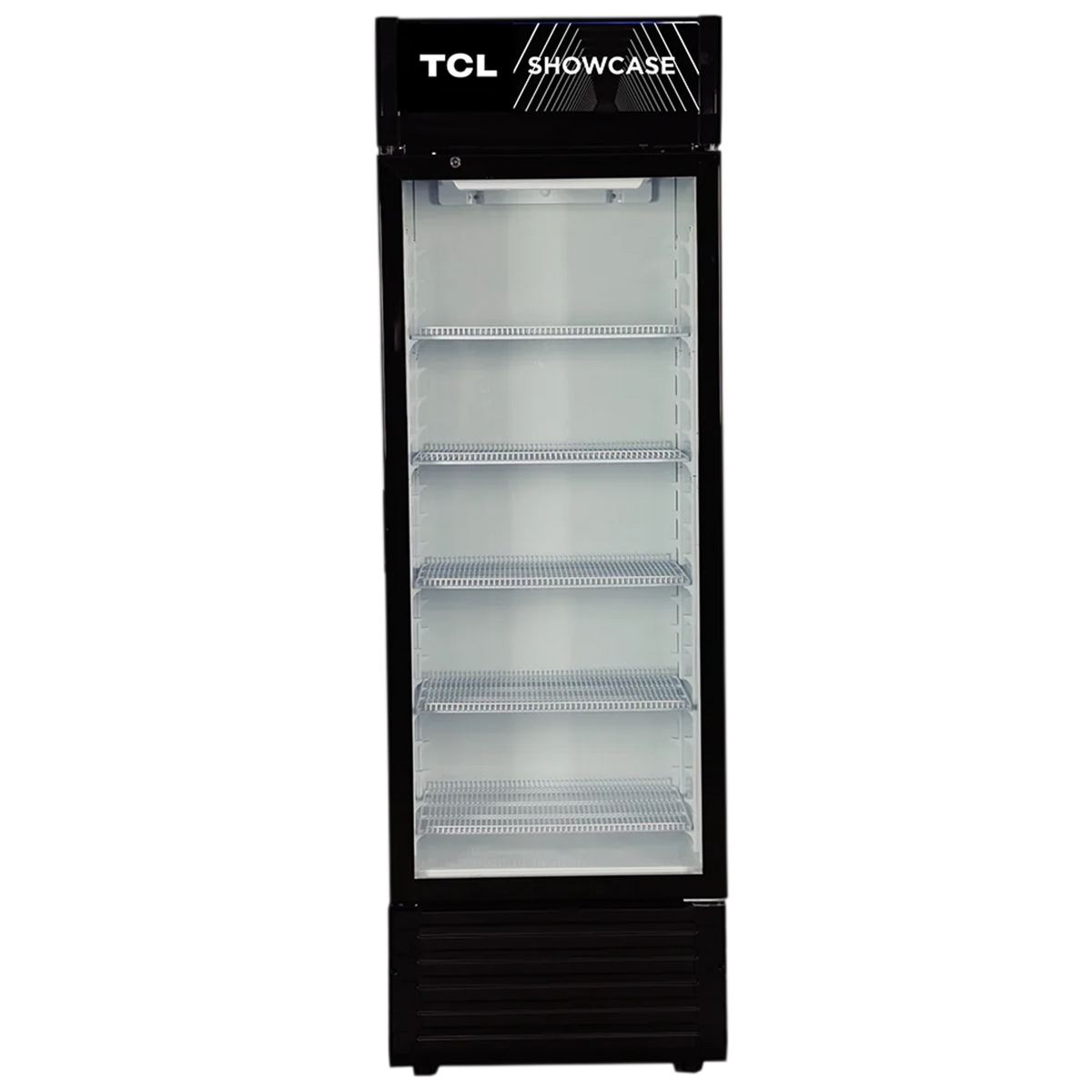 TCL Showcase Refrigerator FLB399SCB - Digital Control with Display - 300 L - 12 ft - Double Layer Glass Door - Black