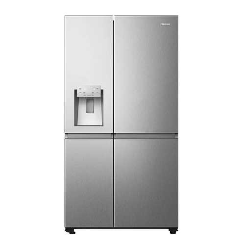 Hisense Side by Side Refrigerator RS819N4ISU - 28 ft. Capacity - Durable Inverter Technology - PureFlat Infinite Series - Smart WiFi Connectivity - Multi Air Flow System - Dual Temp Control Zone- Stainless Steel