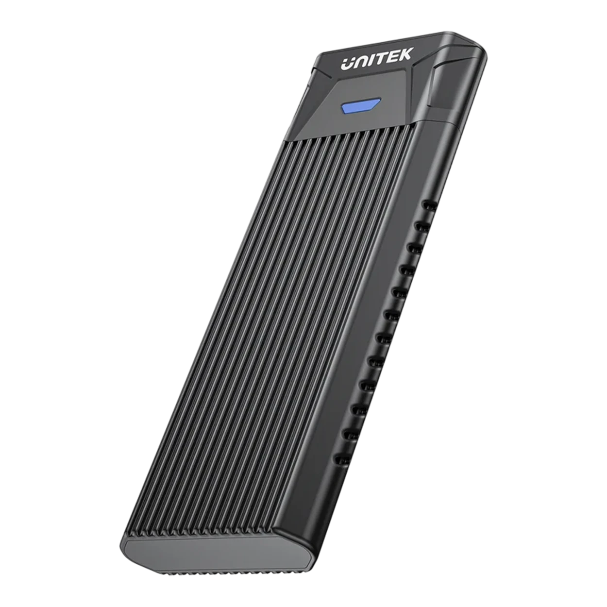 Unitek SolidForce PCIe/NVMe M.2 SSD Enclosure Lite S1203ABK - Ultra Fast Transfer Speed - Wide Compatibility - Practical and Sleek Design - Ease of Use - Black