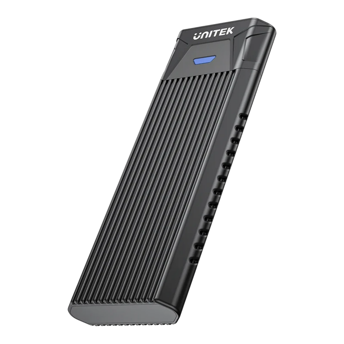 Unitek SolidForce PCIe/NVMe M.2 SSD Enclosure Lite S1203ABK - Ultra Fast Transfer Speed - Wide Compatibility - Practical and Sleek Design - Ease of Use - Black