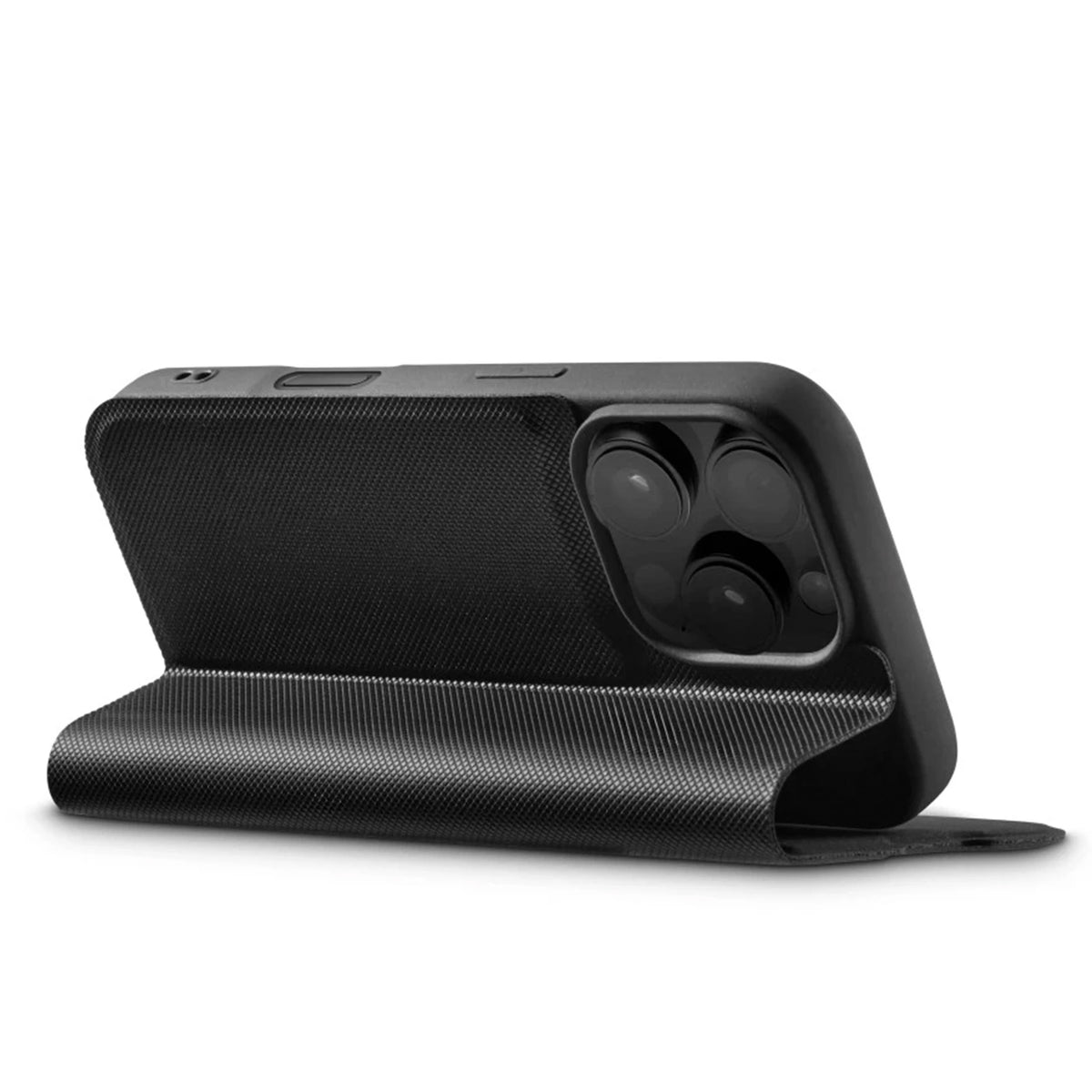 Hama Daily Protect Mobile Phone Bag for Apple iPhone 16 Pro / Pro Max - Raised Screen Border and Camera Edges - Anti Fingerprint Surface - Hidden Magnetic Closure - Black