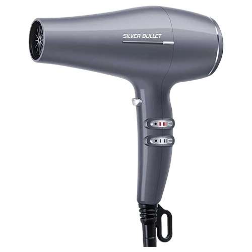 Moonlife MF809 Hair Dryer - 2300W AC Motor - 2 Speed & 3 Heat Settings - Ergonomic Lightweight Design - Hanging Loop - Grey