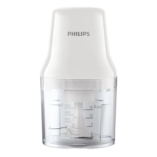 Philips Food Chopper HR1393/01 Daily Collection - 450W - 0.7L Bowl - White