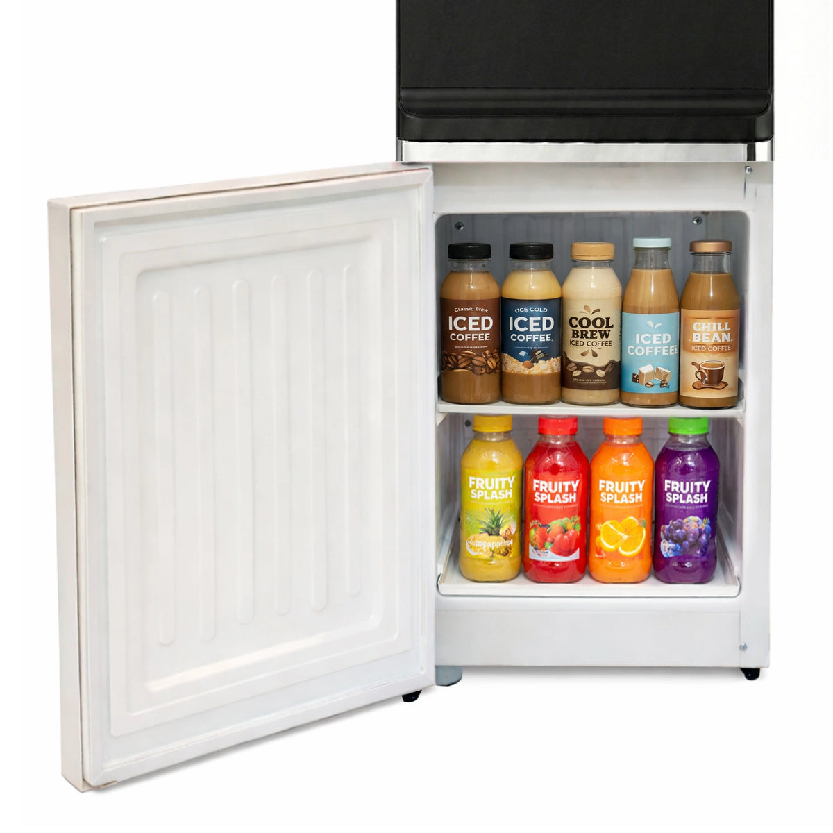 Shownic Luxury Water Dispenser WD-R3GDB - Built in Bottom Refrigerator - 3 Water Outlets - High Efficiency DANFU Compressor - Stainless Steel Tanks - LED Indicator Lights - Child Safety Lock