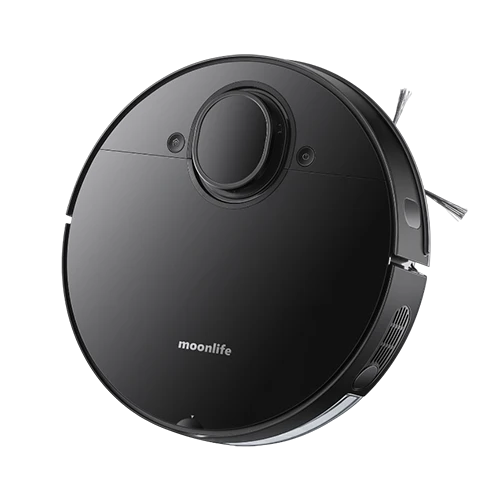 Moonlife Smartlife Robot Vacuum Cleaner MF112 - Wet & Dry - 8000 Pa Suction - Smart Navigation - Black + Free Gift: Moonlife Filterlife Coffee Machine MF220
