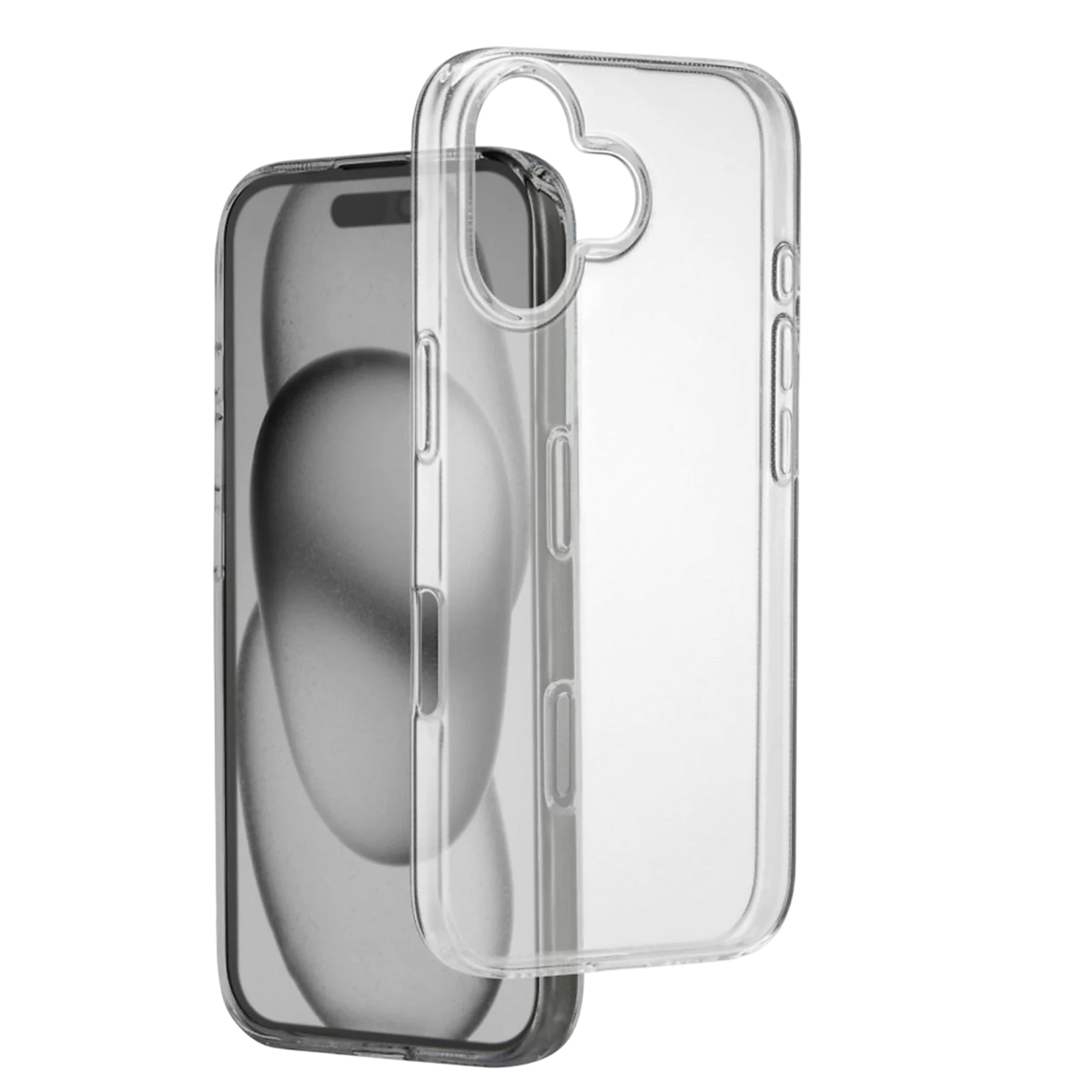 Hama Always Clear Case 123749 - iPhone 16 Protective Cover - Anti-Yellowing & Impact Resistant - Flexible TPU Slim Design - Transparent