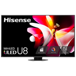 Hisense Television U8N Series - Mini-LED Pro+ Display Technology - VIDAA Smart OS - Dolby Vision IQ & Dolby Atmos - 4K ULED with 144Hz Game Mode Pro & 1800 Nits Peak Brightness - 2.1.2 Channel 50W Audio - Black