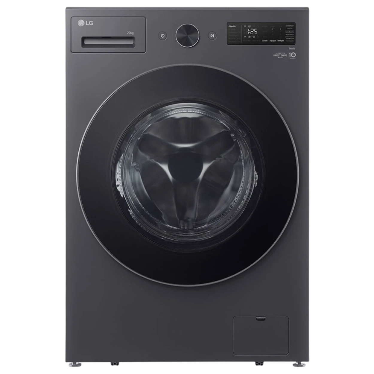 LG Front Load Washer Dryer Combo WDN2010GRP - 20/10 Kg Capacity - AI DD Intelligent Care - Inverter Direct Drive Motor - Steam Technology - Graphite