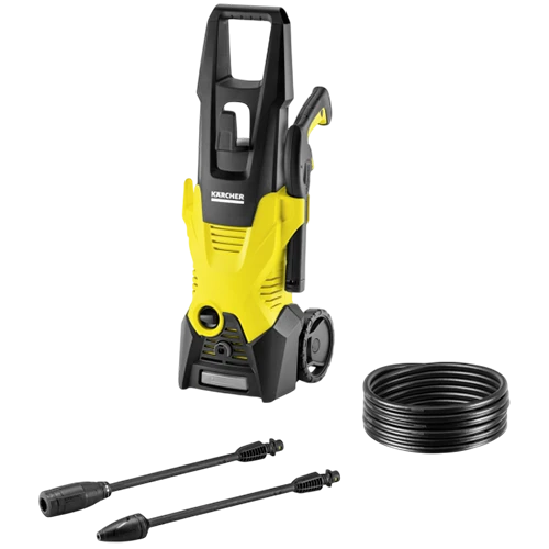 Karcher High Pressure Washers K 3 - 120 bar pressure - Vario Power spray wand - Detergent tank - Built-in water filter - Yellow